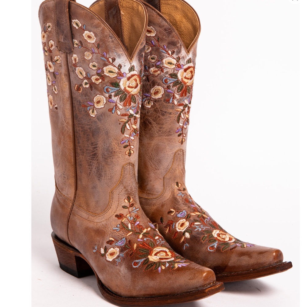Shyanne Maisie Floral Embroidered Western Leather… - image 1